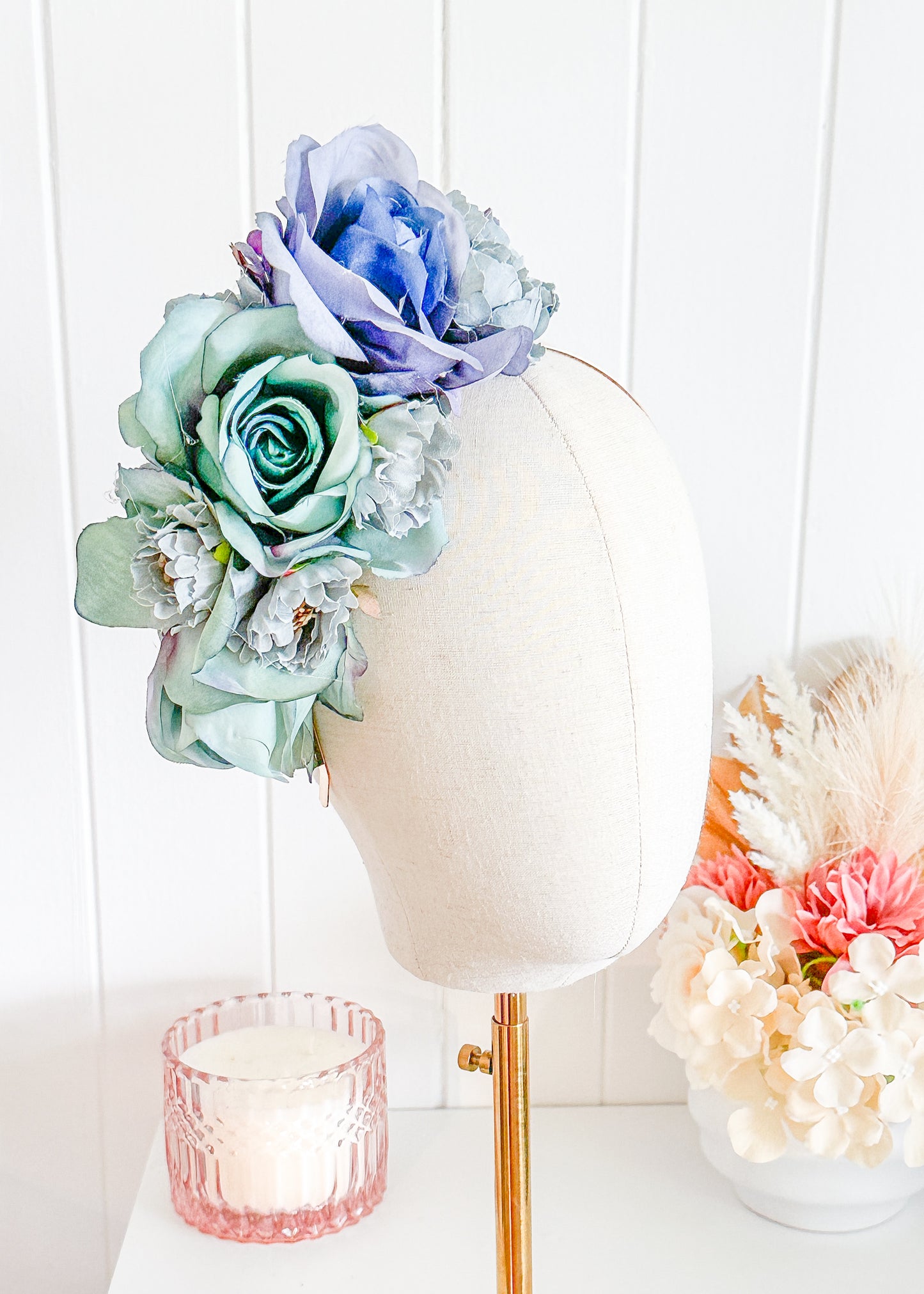 "Azra" - Blue Fascinator