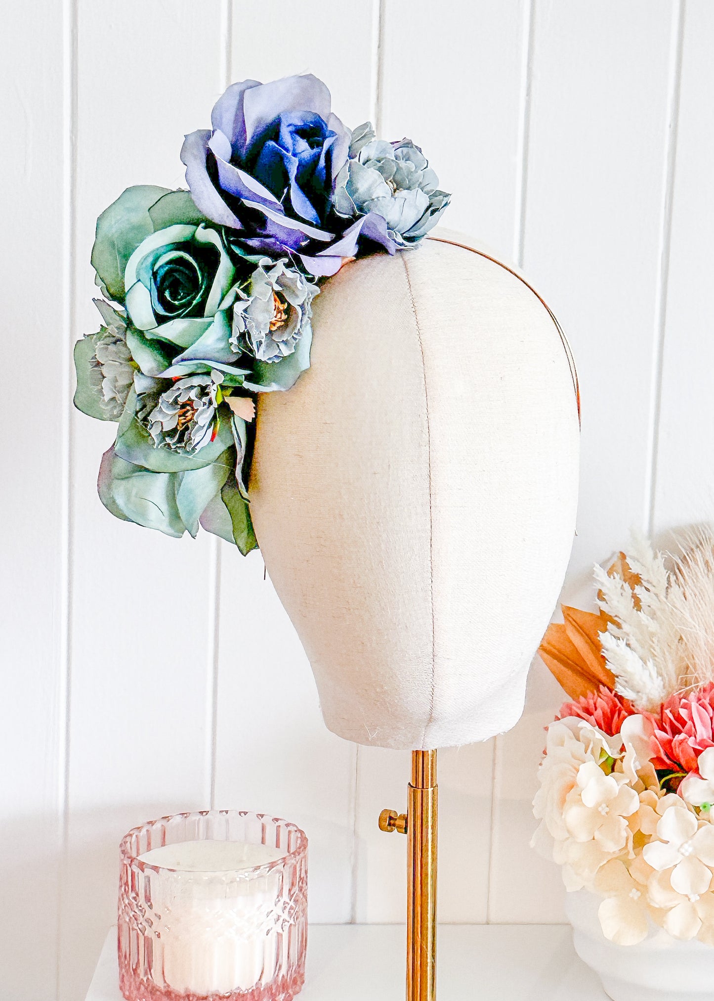 "Azra" - Blue Fascinator