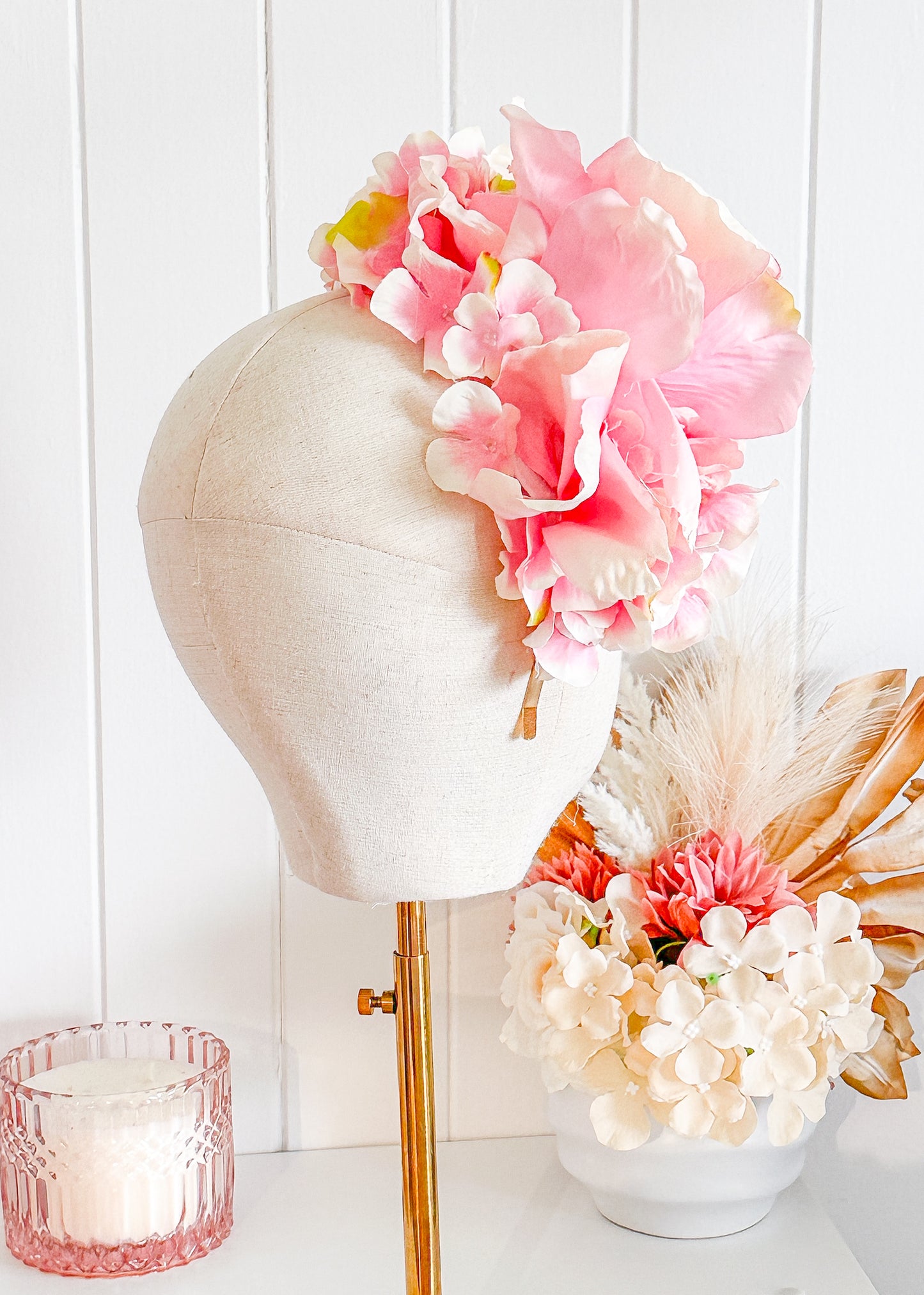 "Gracie" - Pink Fascinator