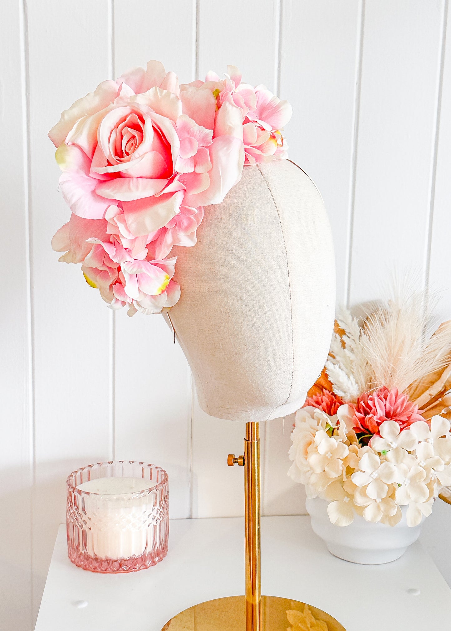 "Gracie" - Pink Fascinator