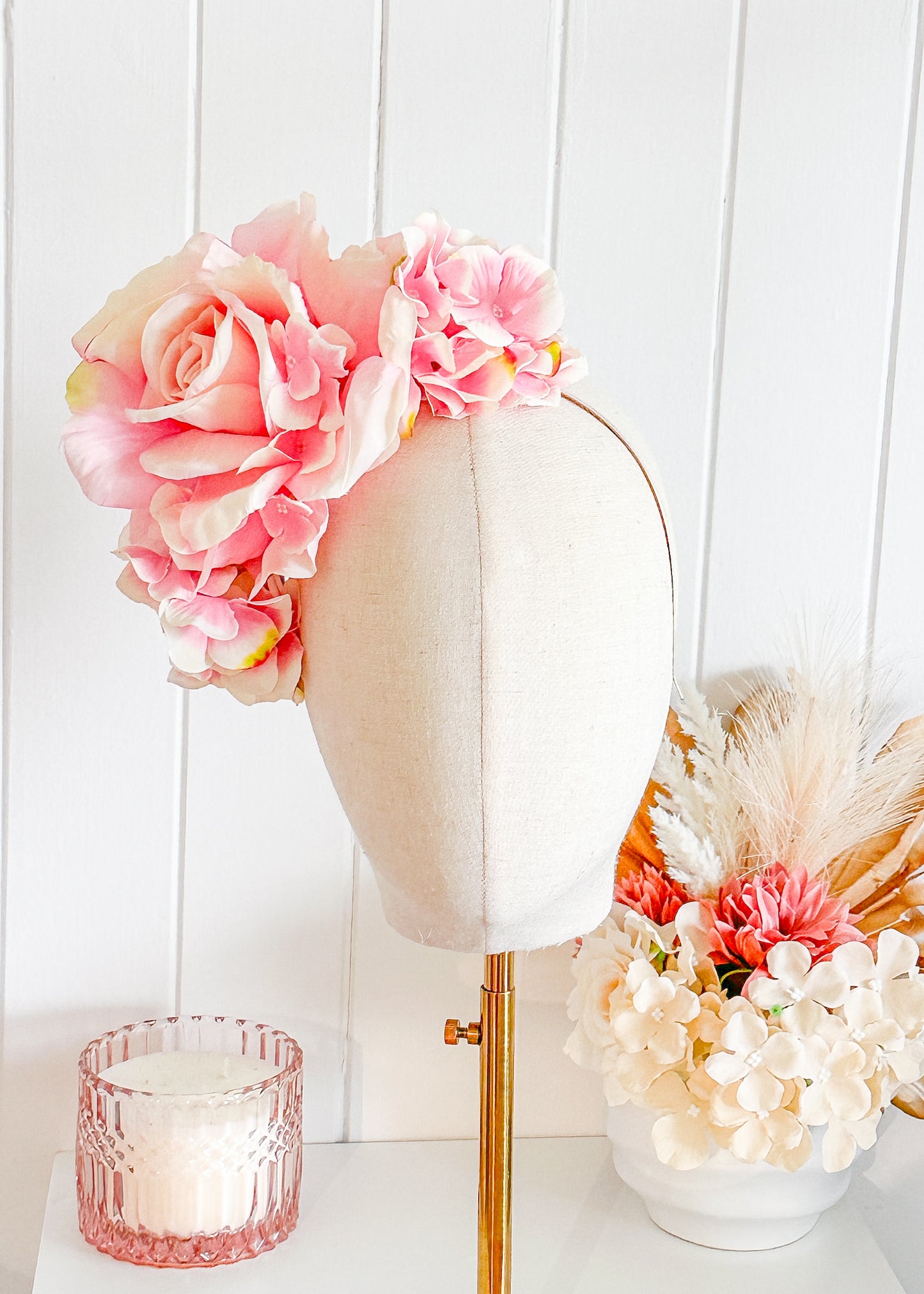 "Gracie" - Pink Fascinator