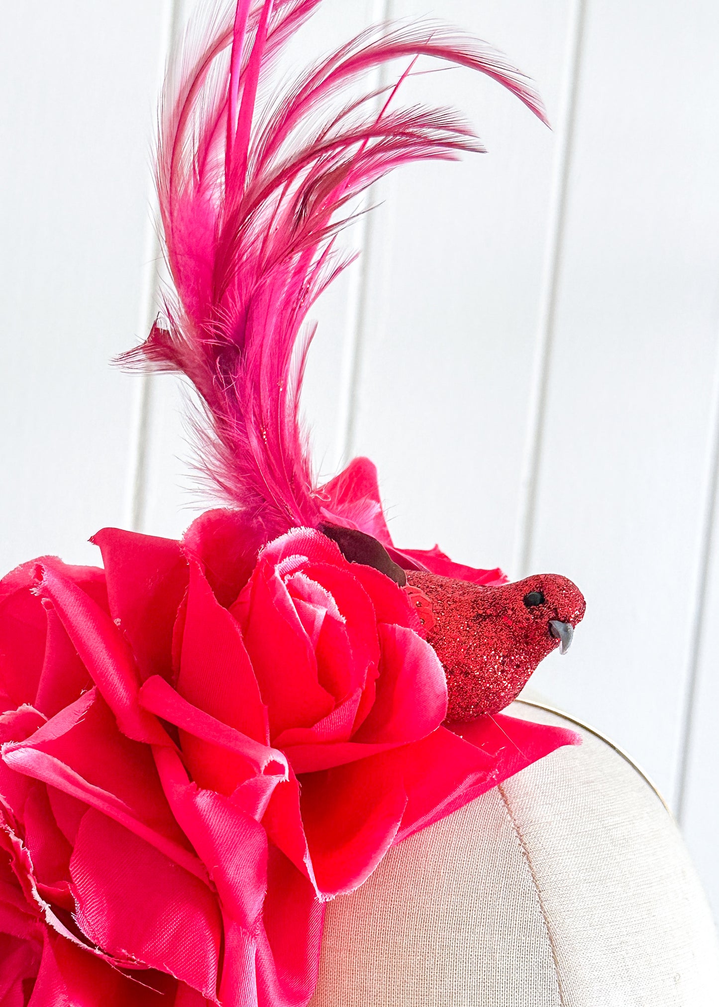 "Nadia" - Raspberry Pink Fascinator
