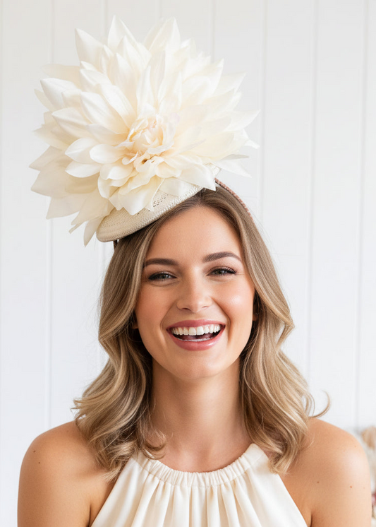 "Crissy" Ivory Fascinator