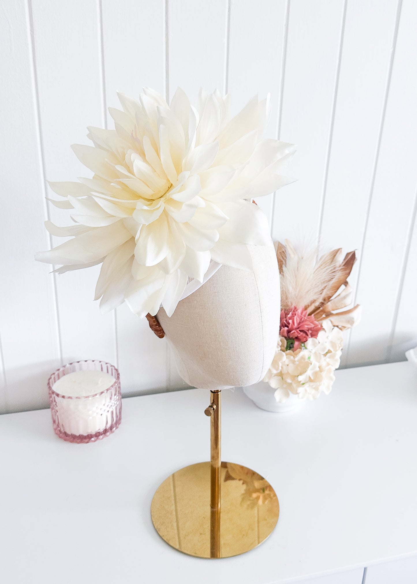 “Helda" Cream Fascinator