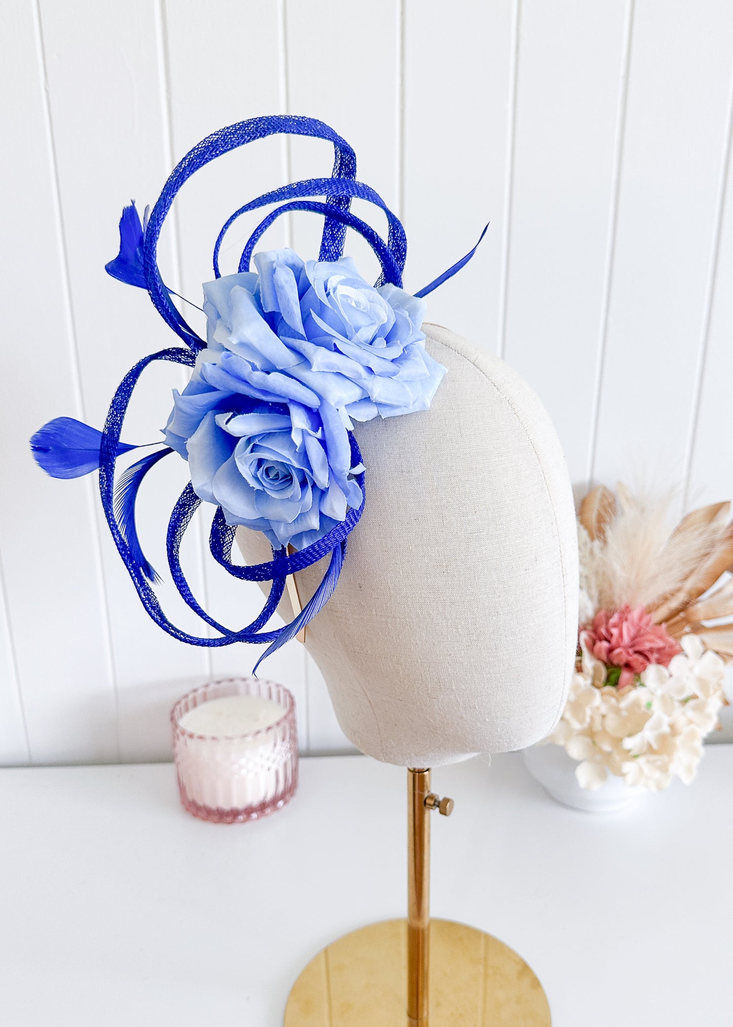 “Abbi” Blue Fascinator