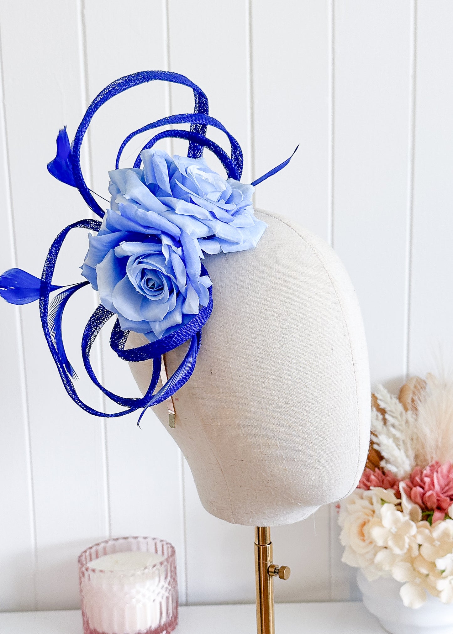 “Abbi” Blue Fascinator
