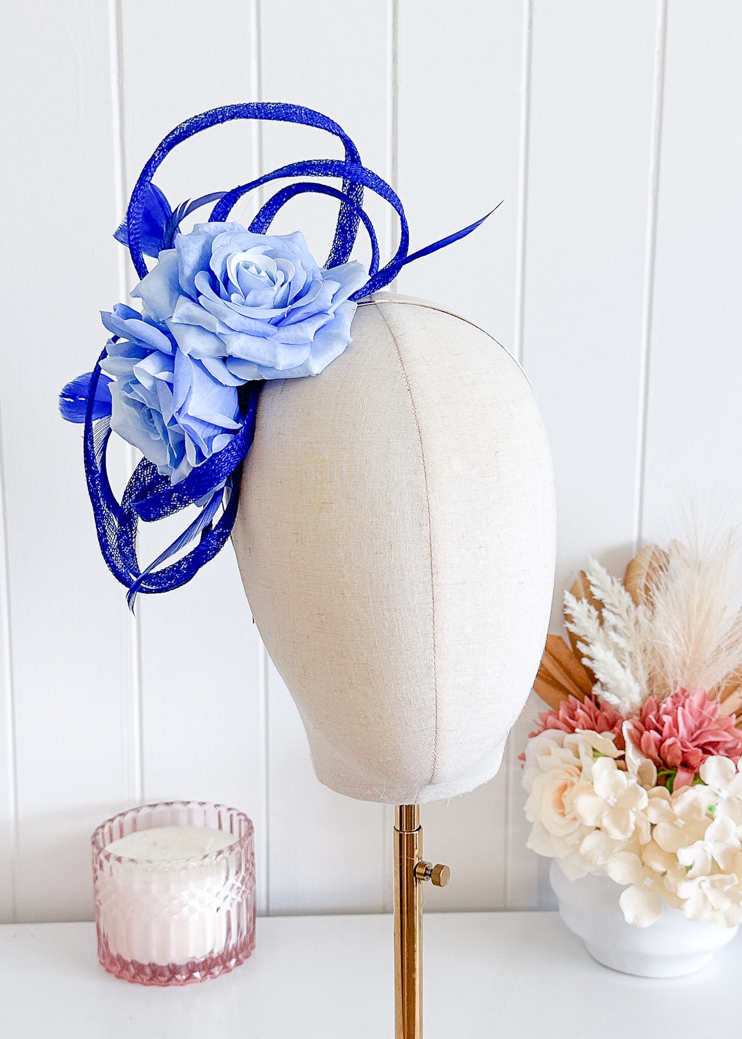 “Abbi” Blue Fascinator