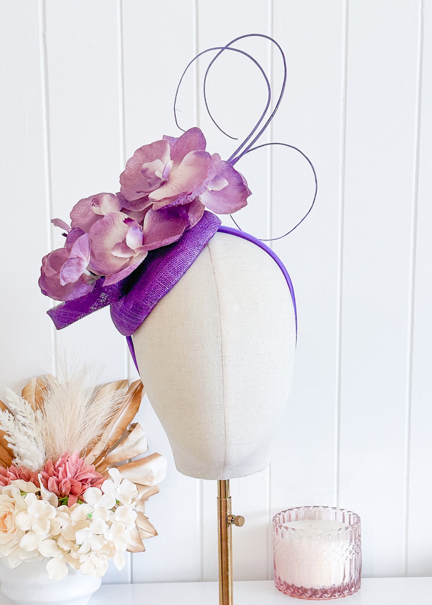 "Ellie" Orchid Fascinator
