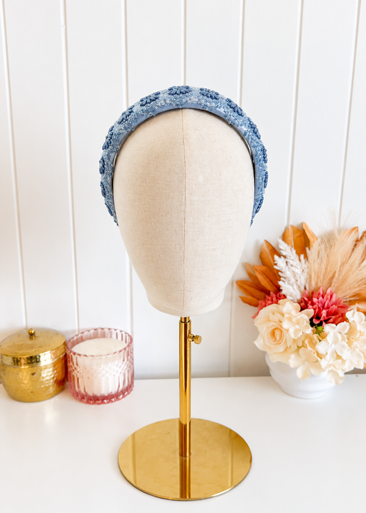 "Cameron" - Blue Headband