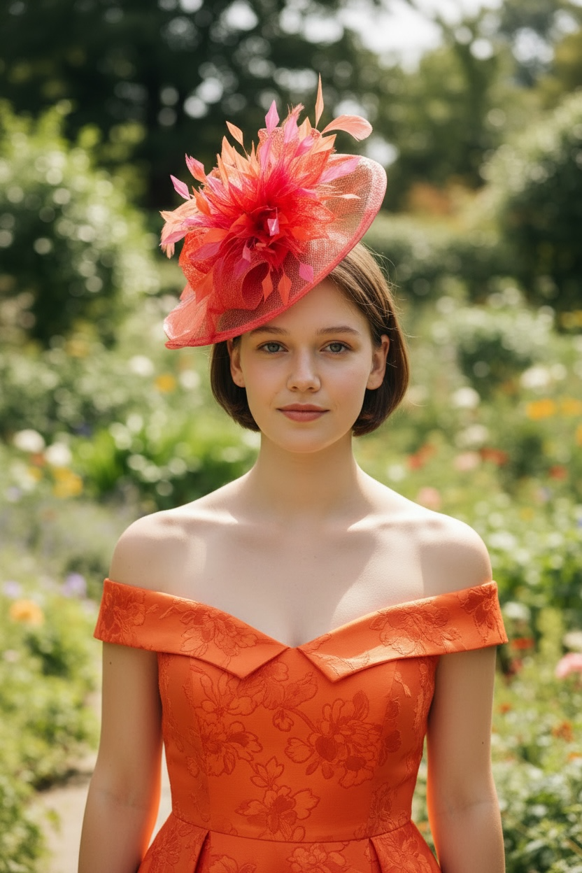 “Jemima” Orange & Fuscia