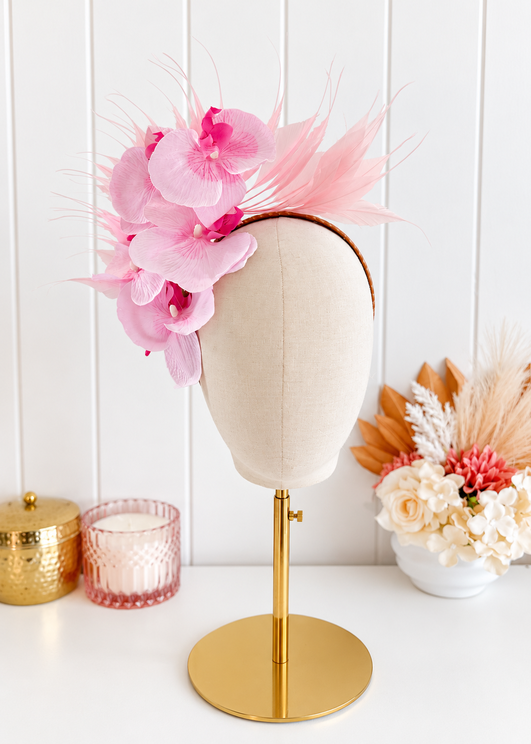 "Orchid Side Spray" Pale Pink