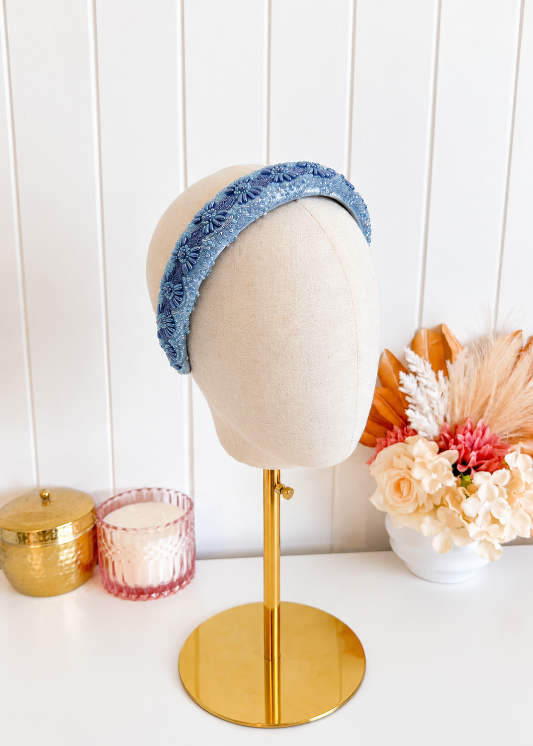 "Cameron" - Blue Headband