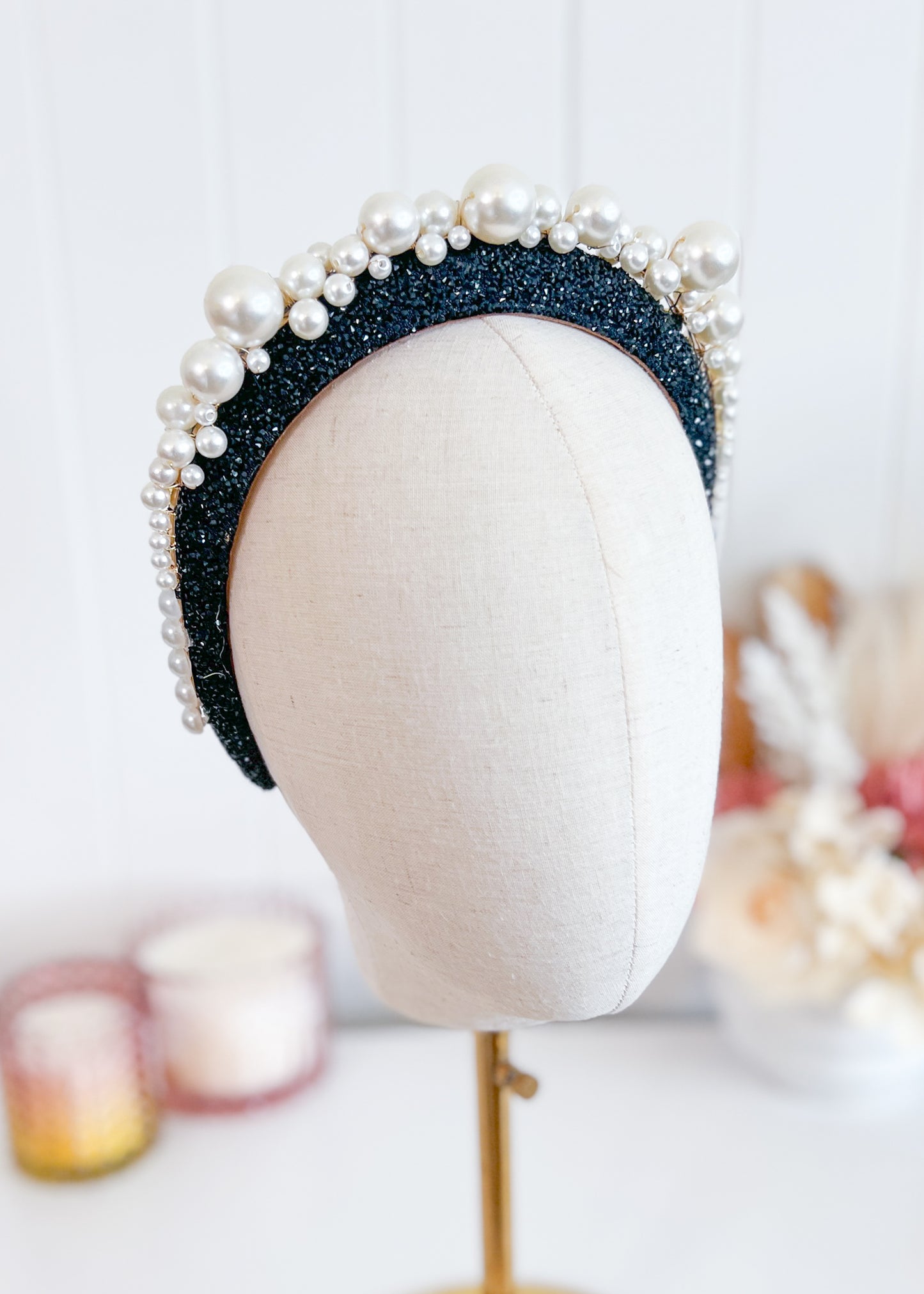 "Lisanne" Black and White Headband