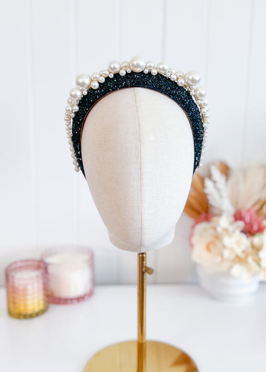 "Lisanne" Black and White Headband
