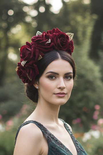 "Lucia" Crown - Burgandy
