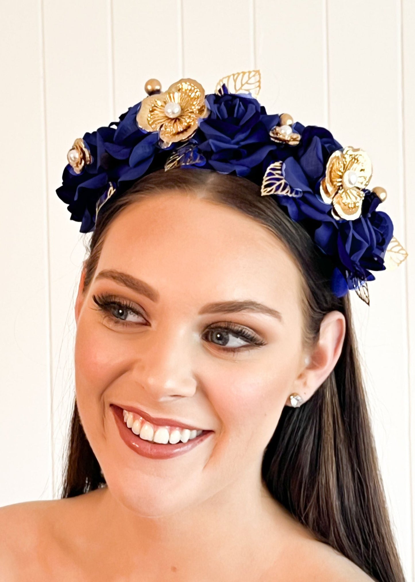 "Chiara" Crown - Navy