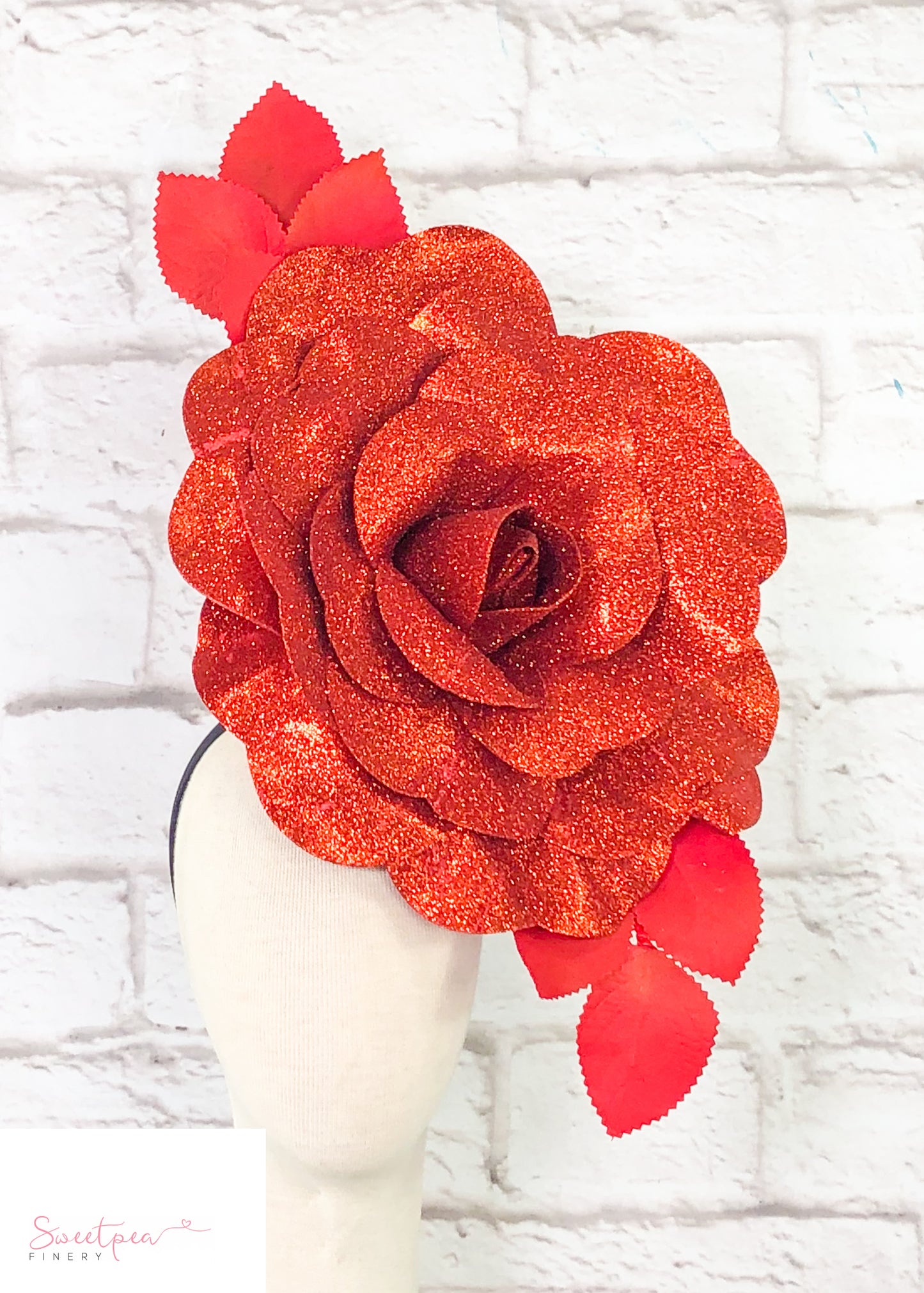 "Juno" Statement Headpiece - Red