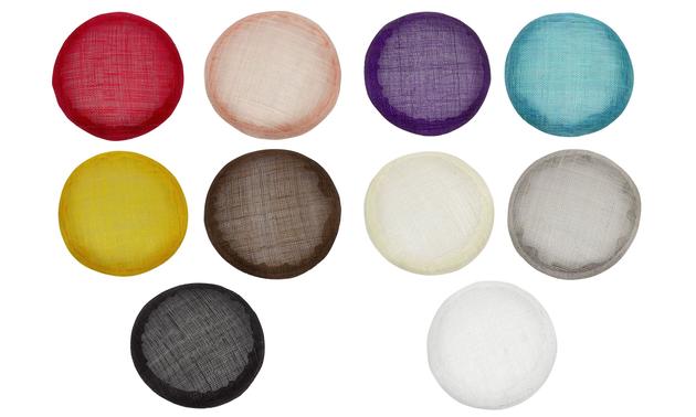 Sinamay Button Base