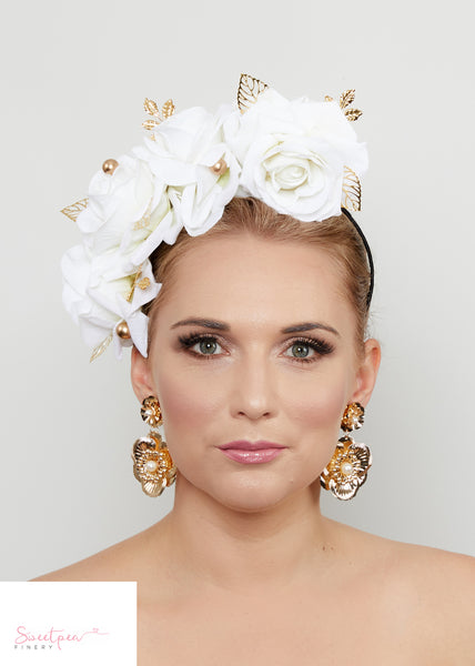 "Lucia" Crown - White