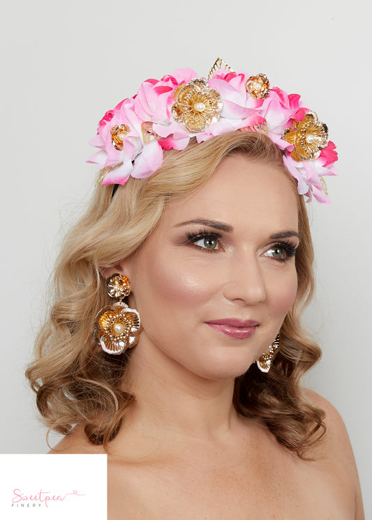 "Chiara" Crown - Pink