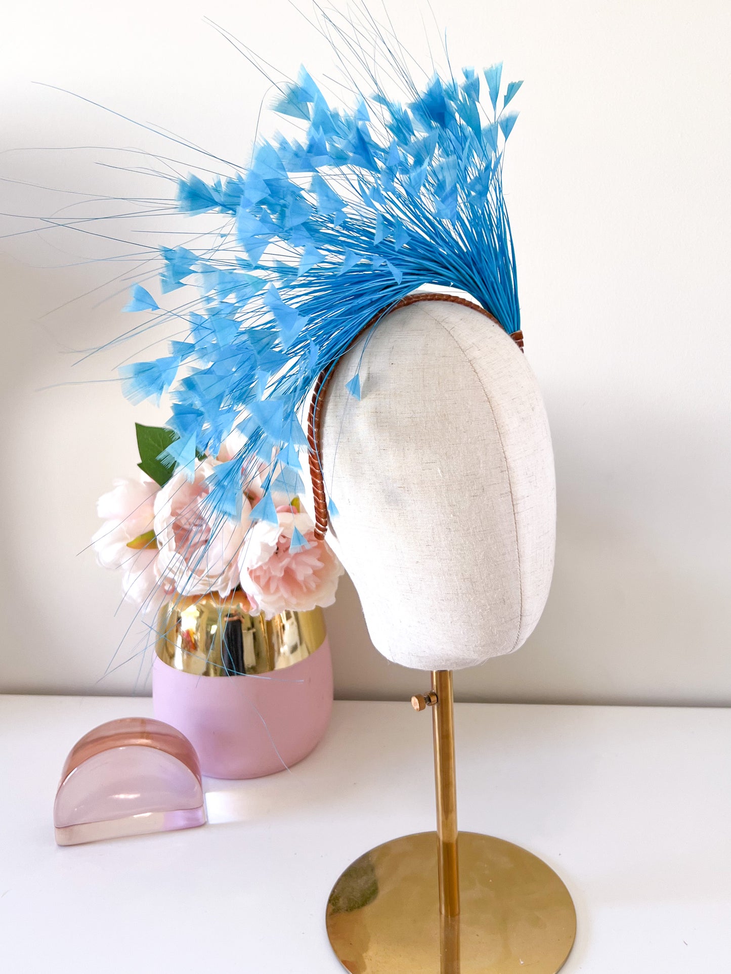"Shirley" Feather Headband - Choose Colour