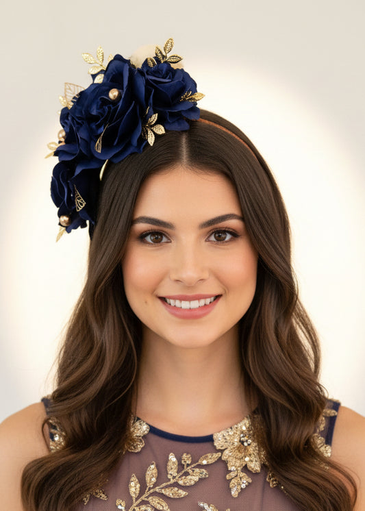 "Lucia" Crown - Navy