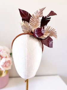 "Gilded" Burgandy & Rose Gold