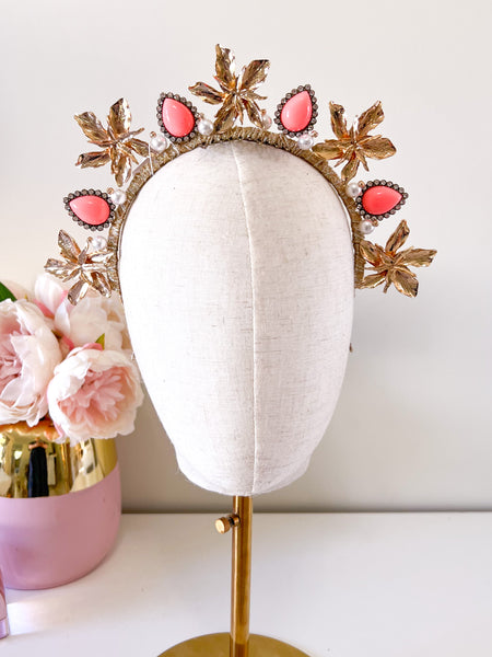 "Coral" Jewelled Crown