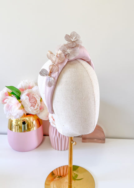 "Amelia" Blush Floral Headband