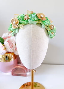 "Chiara" - Lime Green Headband