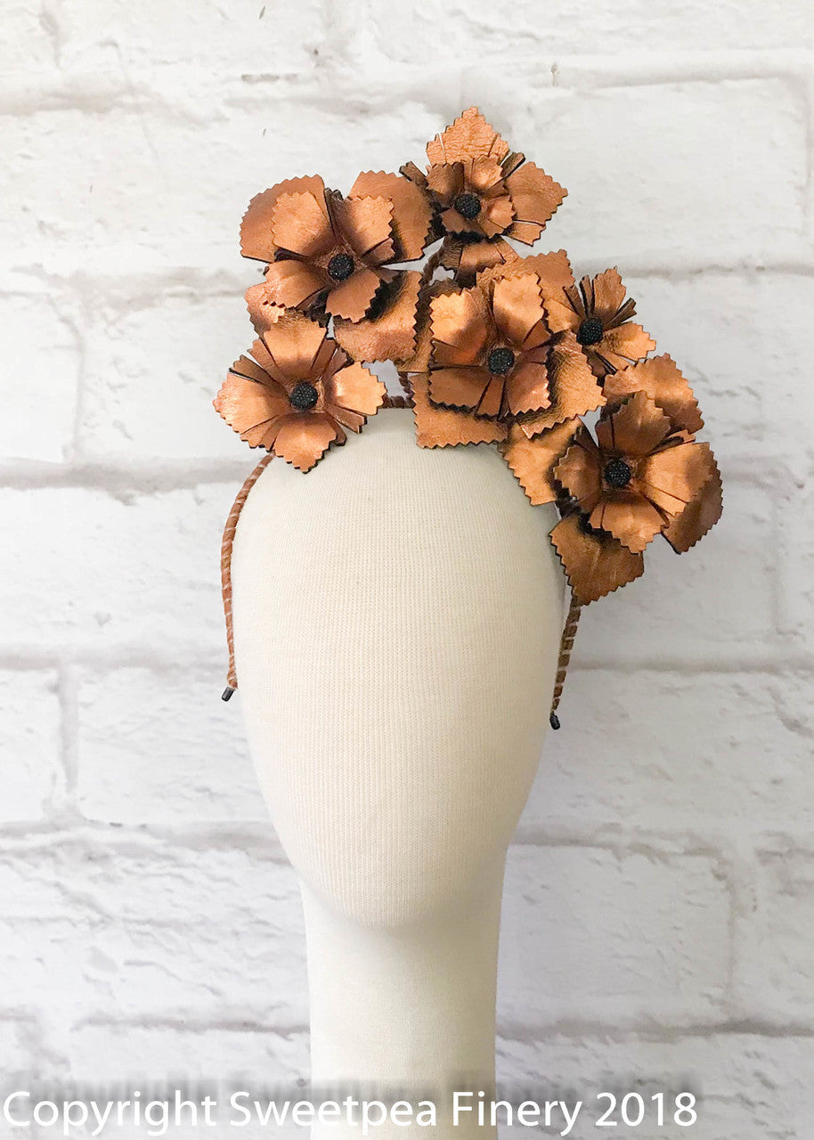 "Copper" Leather Crown