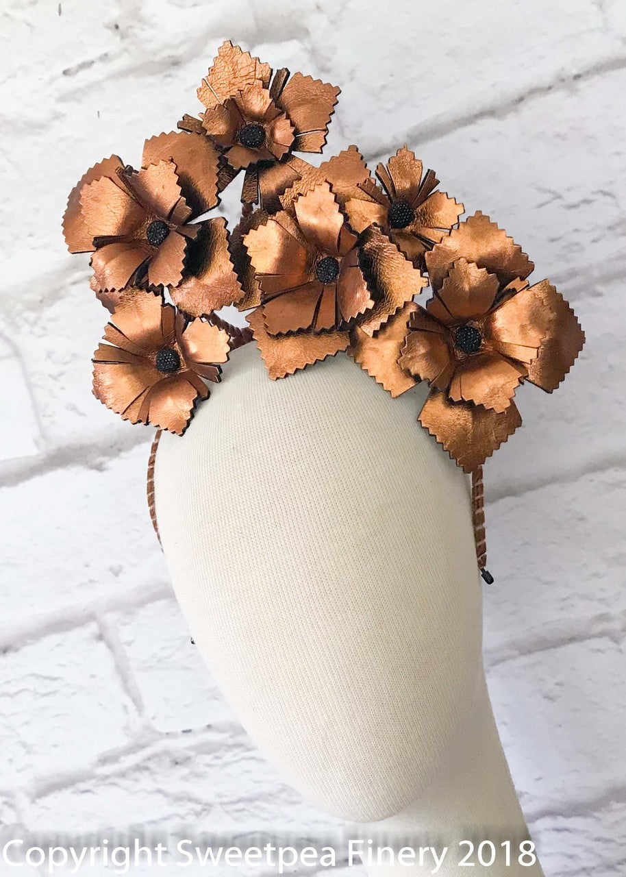 "Copper" Leather Crown