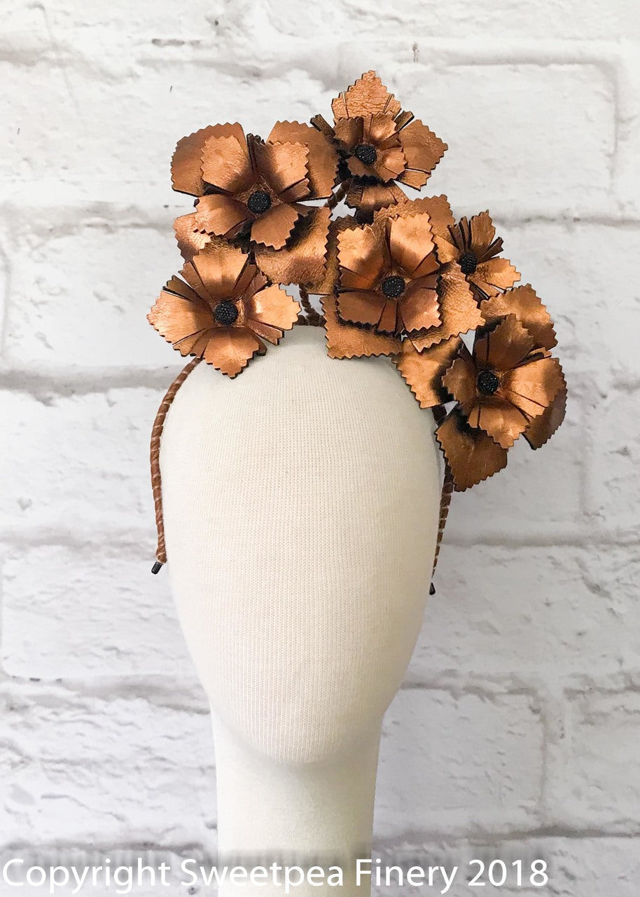 "Copper" Leather Crown