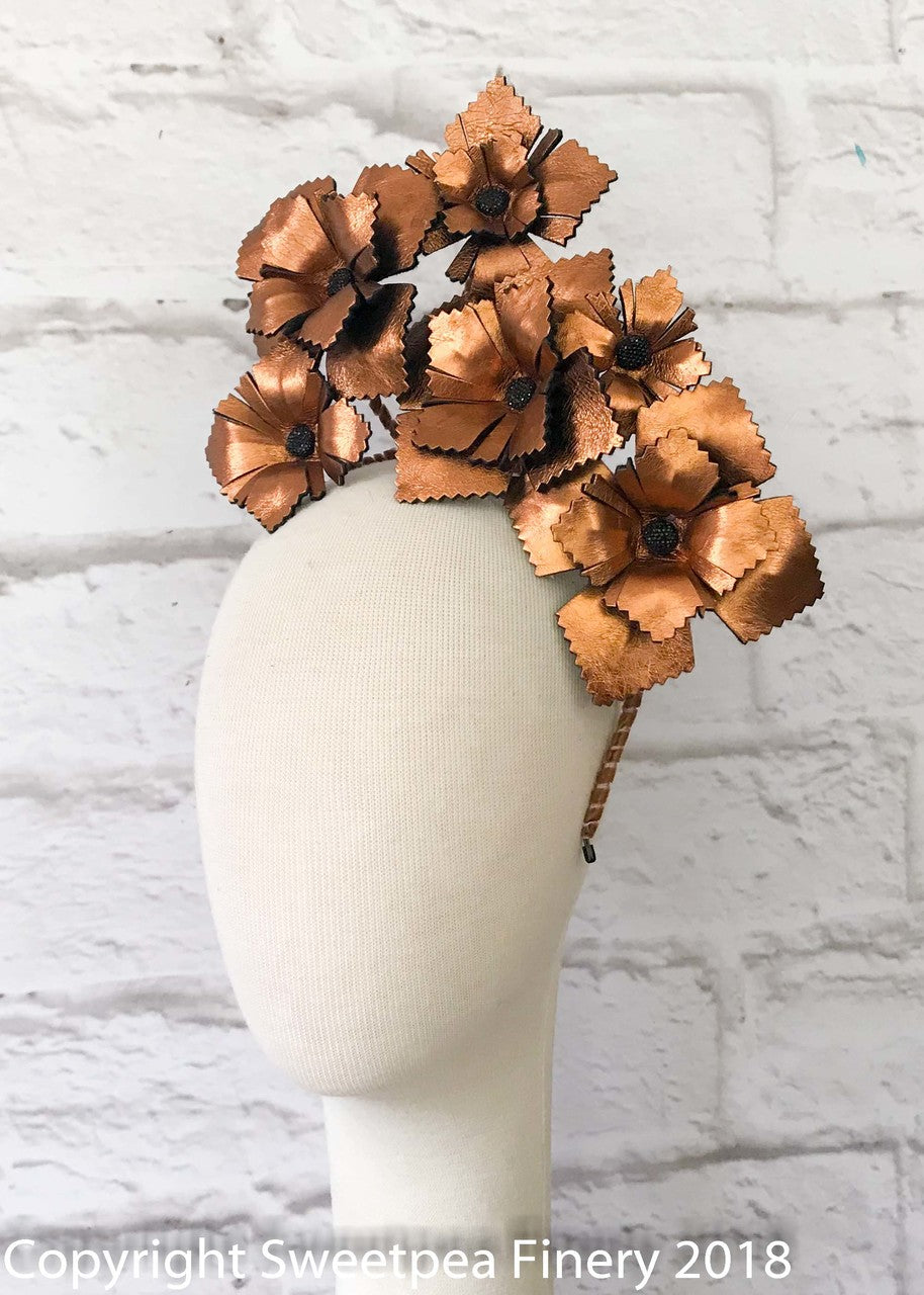 "Copper" Leather Crown