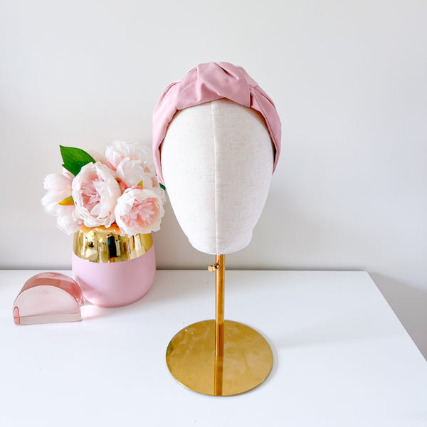 "Simple Turban Headband" - Pink