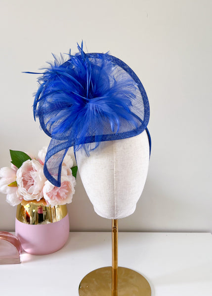 "Valerie"  Blue Fascinator