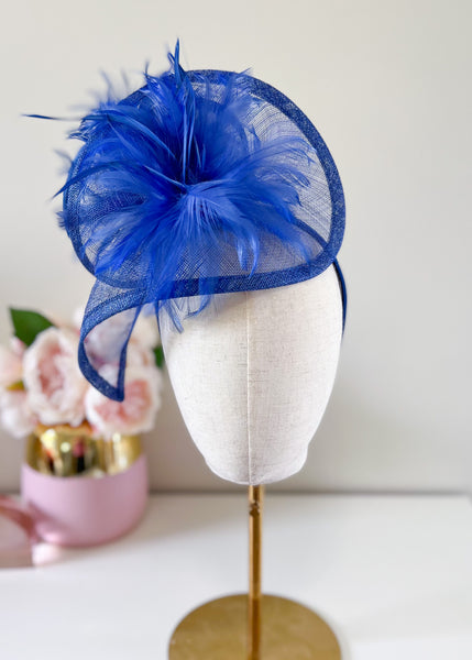 "Valerie"  Blue Fascinator
