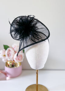 "Valerie" Fascinator - Black Fascinator