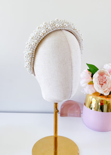 "Kirraly" Pearl Beaded Headband