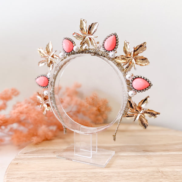 "Coral" Jewelled Crown