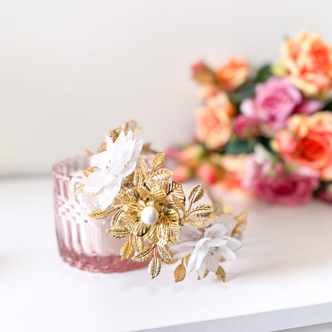 "Karrie" Jewelled Crown - White