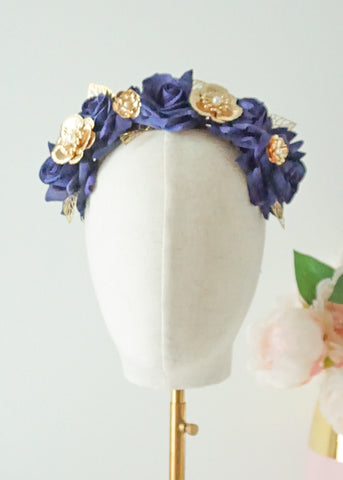 "Chiara" Crown - Navy