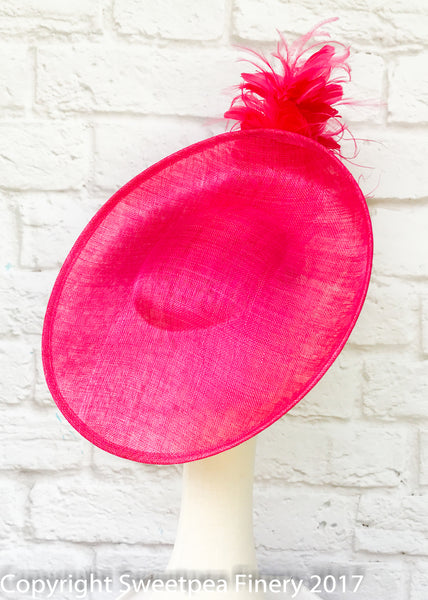 "Kennedy" Fuscia Headpiece