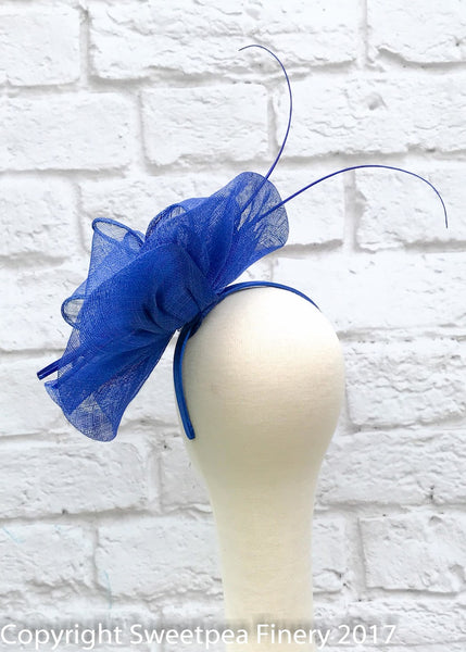 "Pippa" Blue Headpiece