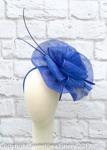 "Pippa" Blue Headpiece