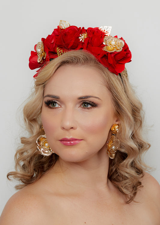 "Chiara" Crown - Red