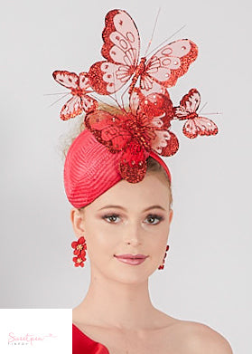"Flitter" Statement  Pillbox - Red