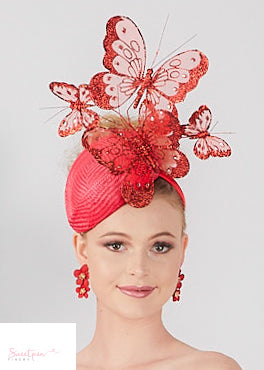 "Flitter" Statement  Pillbox - Red